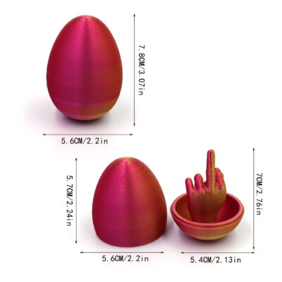Surprise middle finger eggs