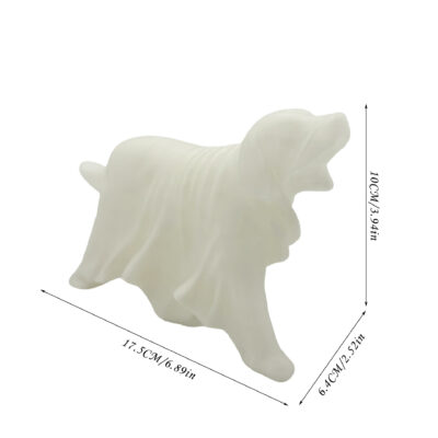 ghost dog statue