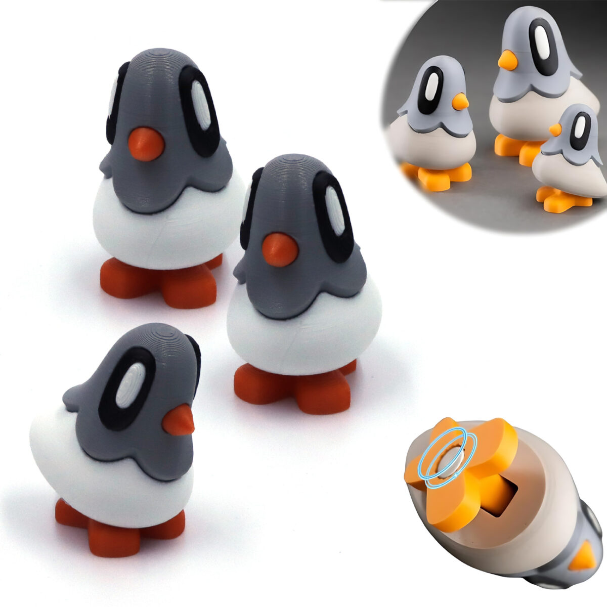 Blob Pigeon with Magnetic Foot