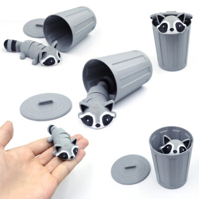 Mischievous 3D Printed Raccoon