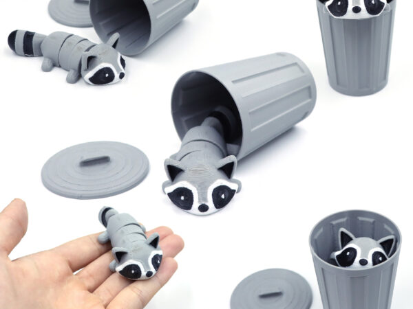 Mischievous 3D Printed Raccoon
