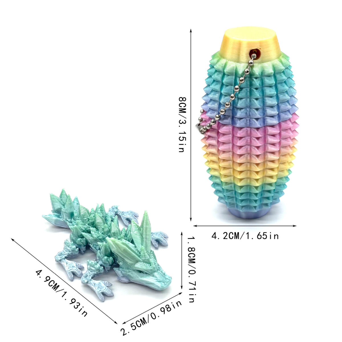 Spiky Grippie Stim Keychain