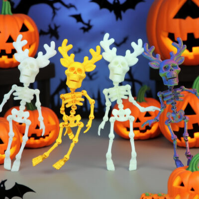 3D Printed Skeleton Skull Man