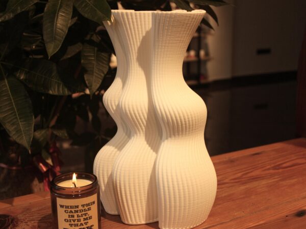 Three Women Embrace Vase