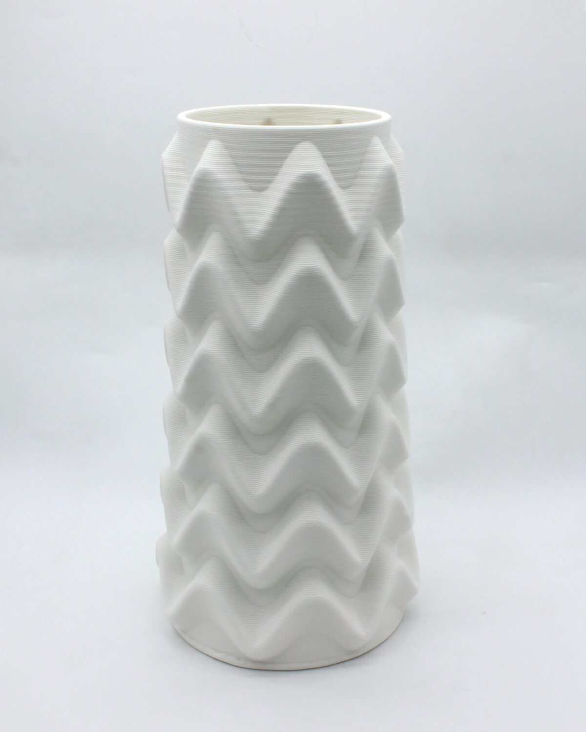Wave-patterned Vase