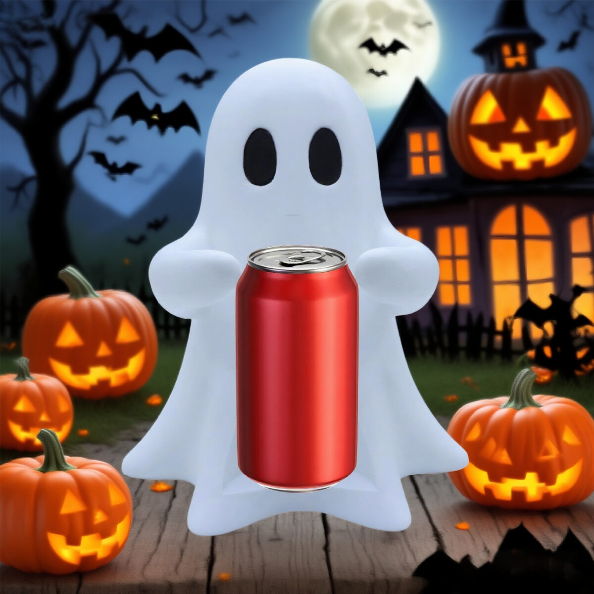 Ghost Drink Holder Halloween Decoration Ornament
