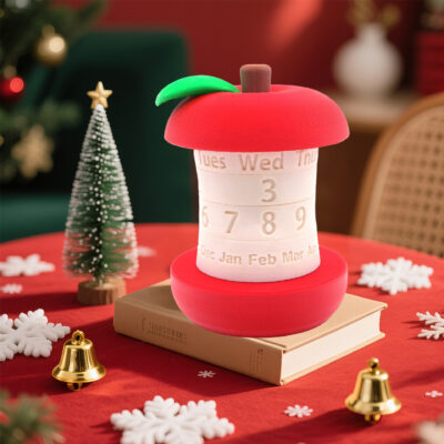 Apple-Shaped Rotating Calendar
