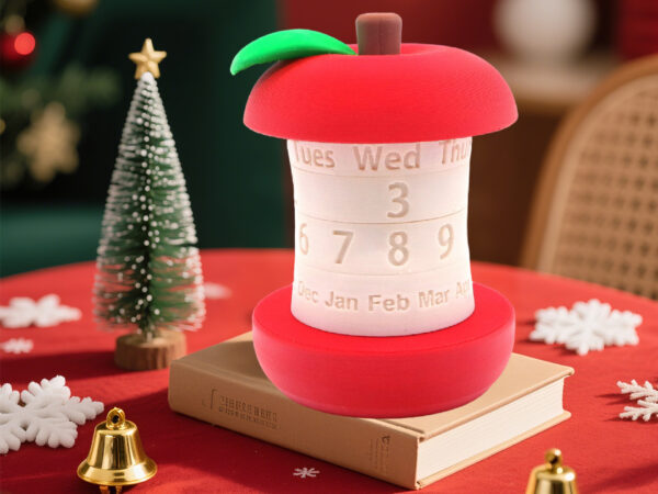 Apple-Shaped Rotating Calendar