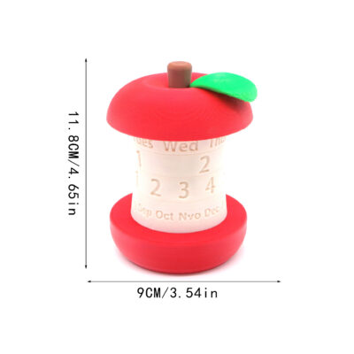 Apple-Shaped Rotating Calendar