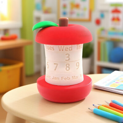 Apple-Shaped Rotating Calendar