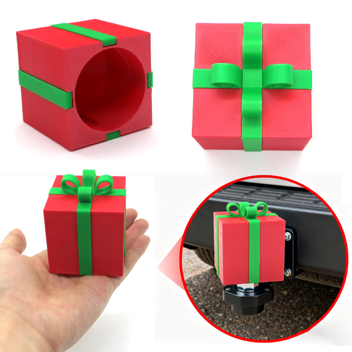 Christmas Gift Box Tow Hook Cover