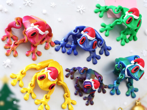 Christmas Magnetic Frog Fridge Magnet