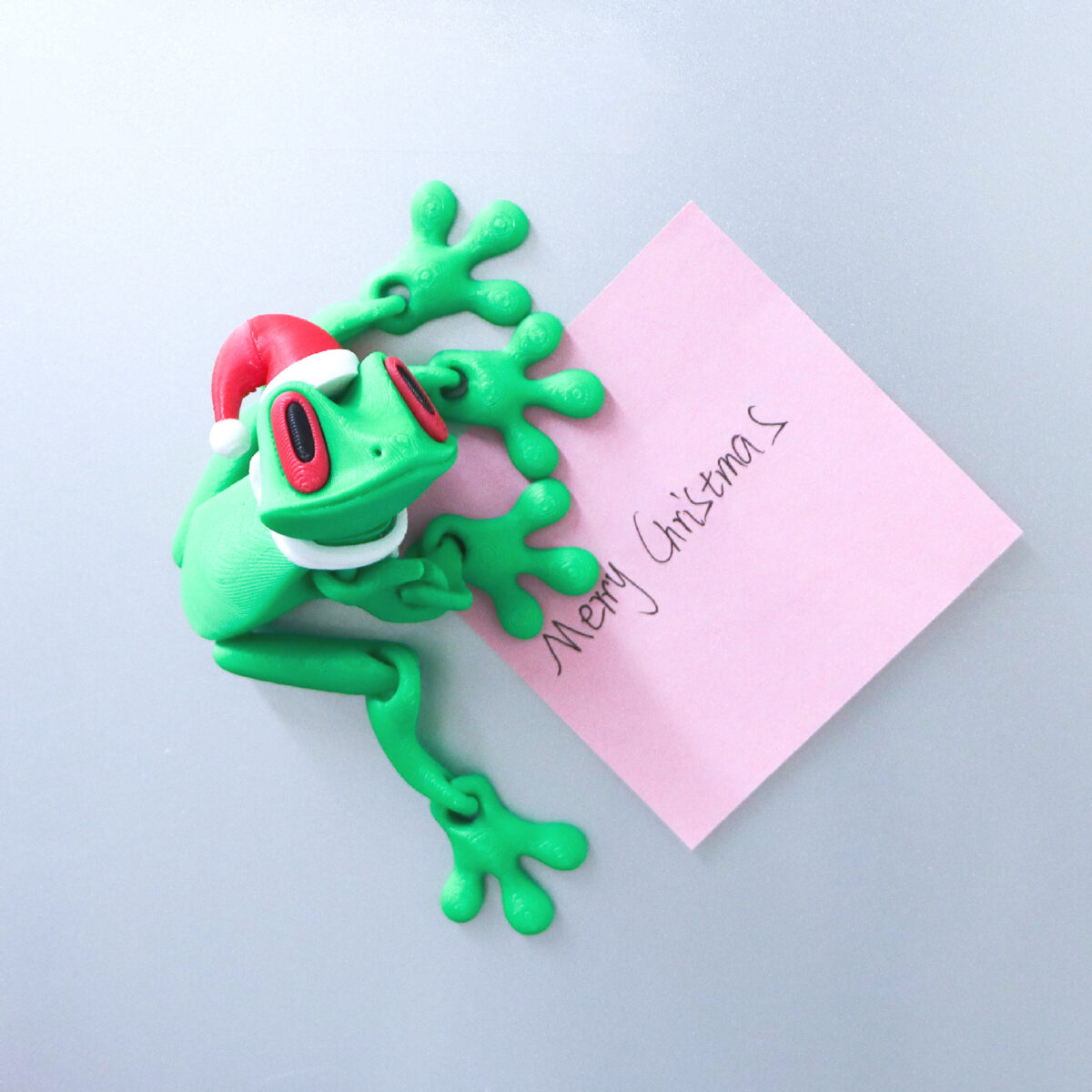 Christmas Magnetic Frog Fridge Magnet
