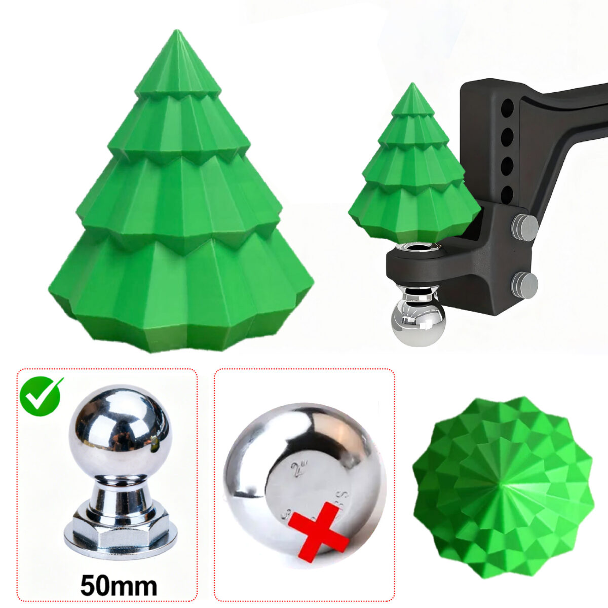 Christmas Tree Tow Hook Cover