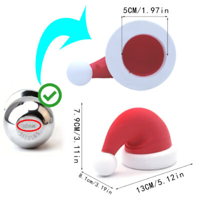 Santa Hat Car Tow Hook Cover