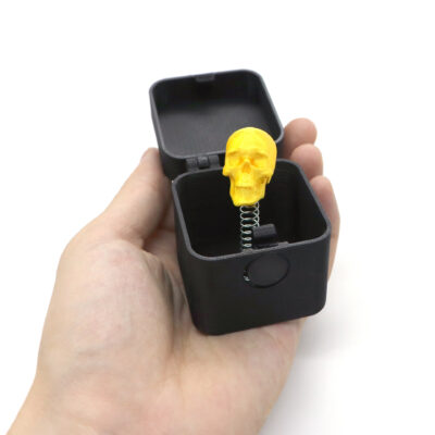 Skeleton Head in a Box