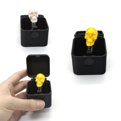 Skeleton Head in a Box