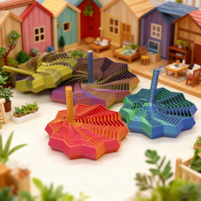 3D Printed Polygonal Radish Tower