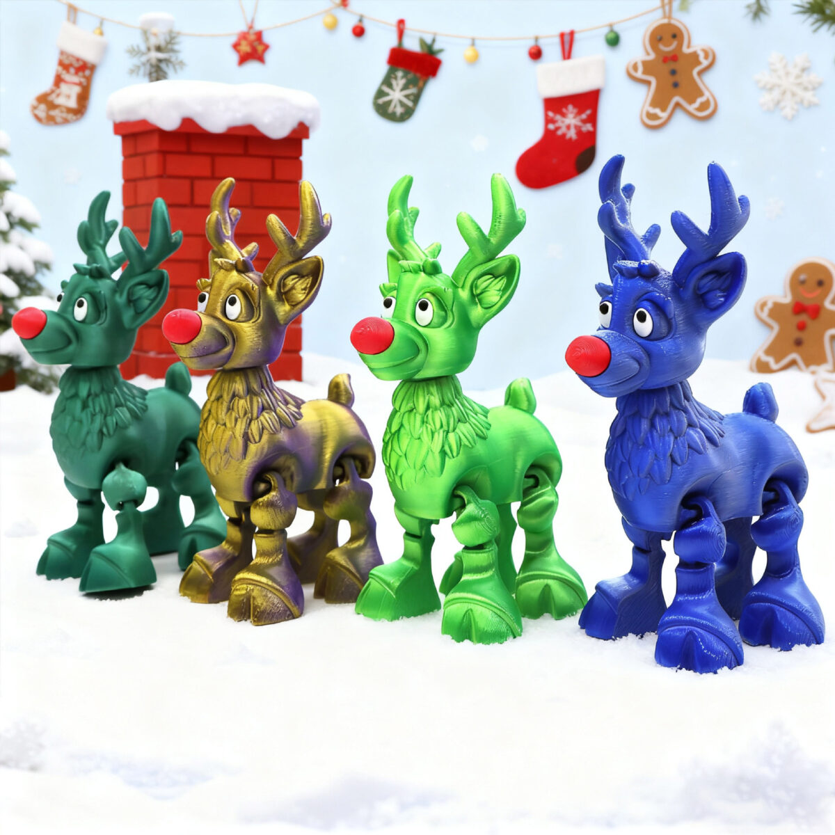 Christmas Reindeer Figurine