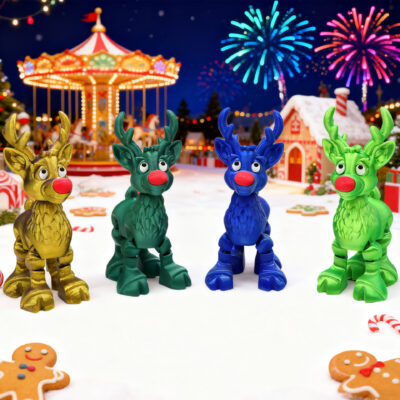 Christmas Reindeer Figurine