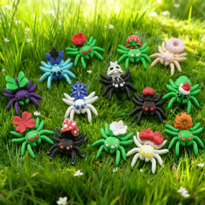 3D Printed Cartoon Spider Ornament