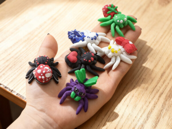 3D Printed Cartoon Spider Ornament