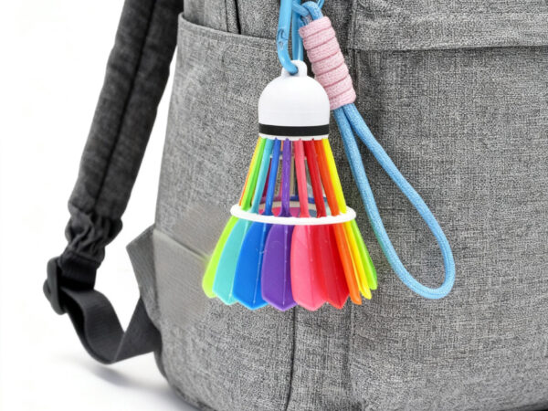 3D Printed Colorful Badminton Shuttlecock Ornament