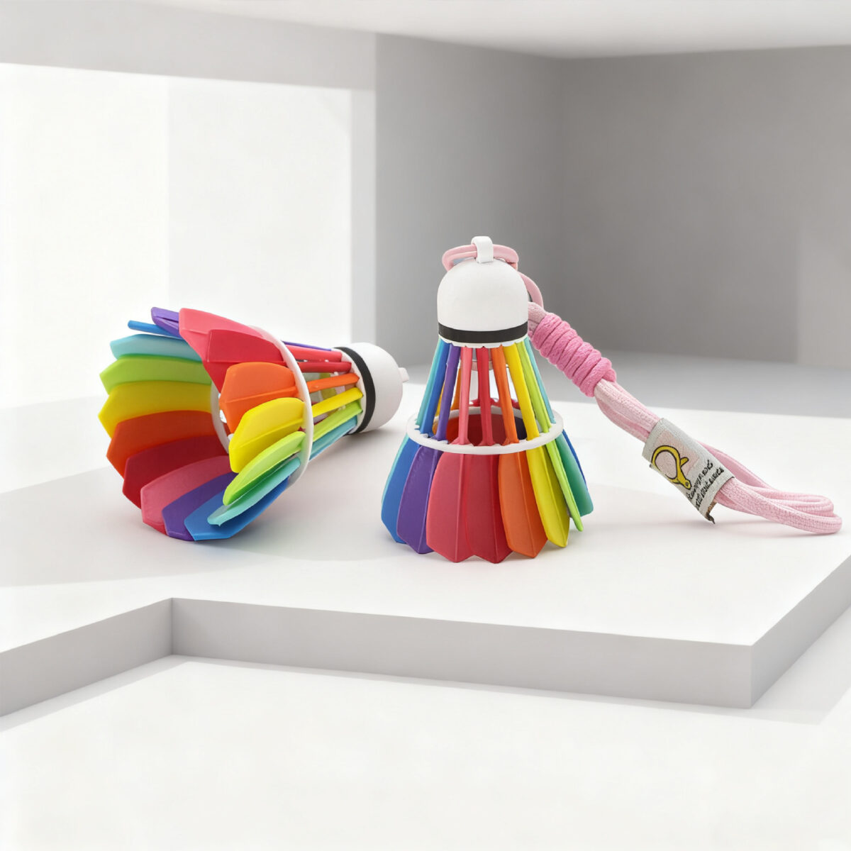 3D Printed Colorful Badminton Shuttlecock Ornament