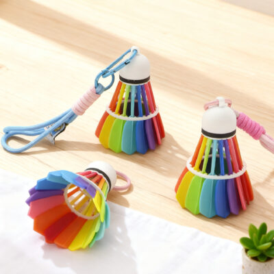 3D Printed Colorful Badminton Shuttlecock Ornament