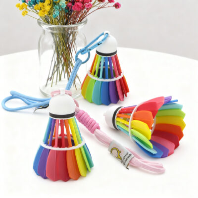 3D Printed Colorful Badminton Shuttlecock Ornament