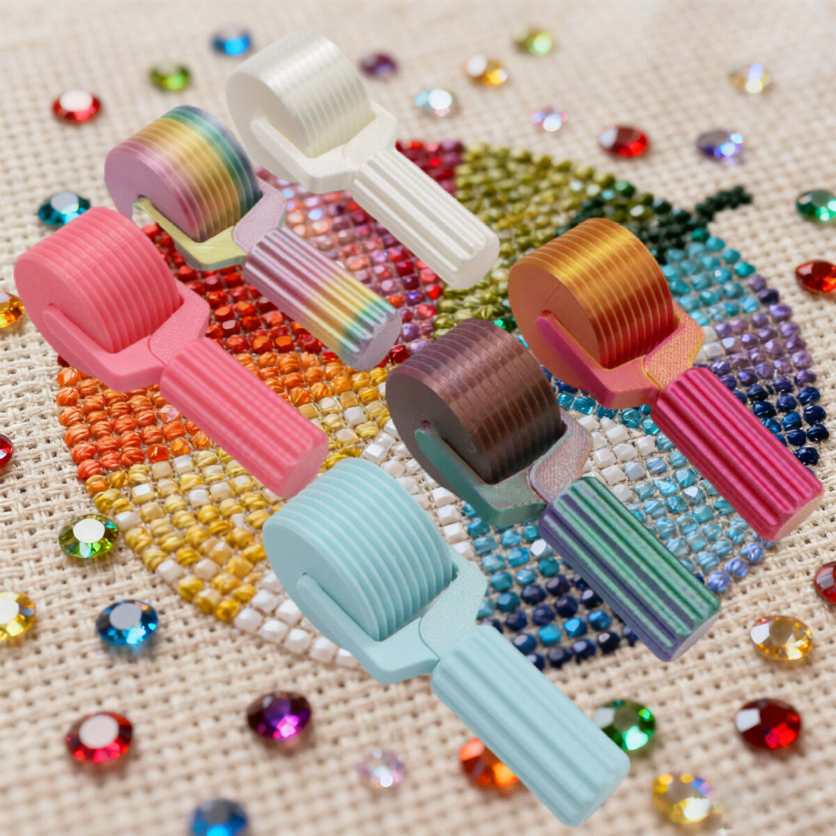 3D Printed Diamond Texture Roller Tool