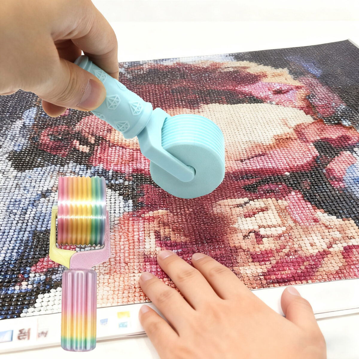 3D Printed Diamond Texture Roller Tool