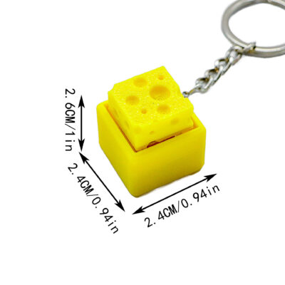 Minecraft Fidget Button Keychain