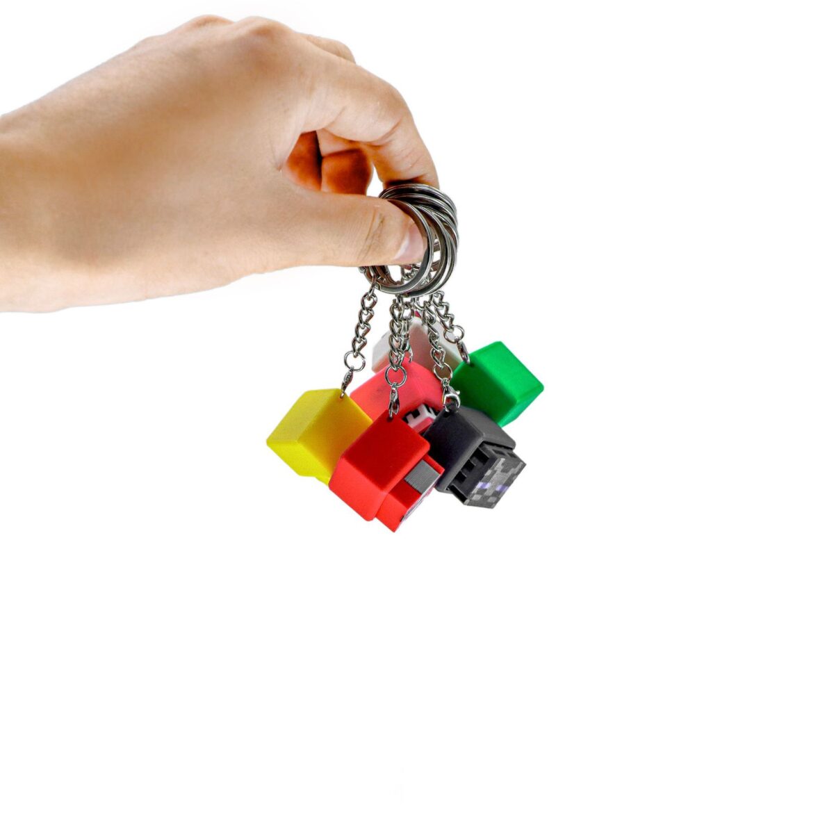 Minecraft Fidget Button Keychain