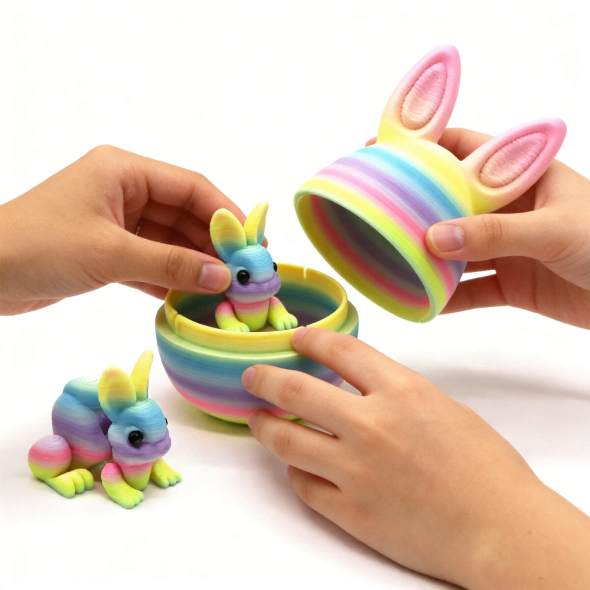 3D Printed Bunny Egg