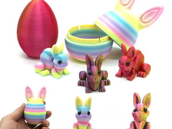 3D Printed Bunny Egg