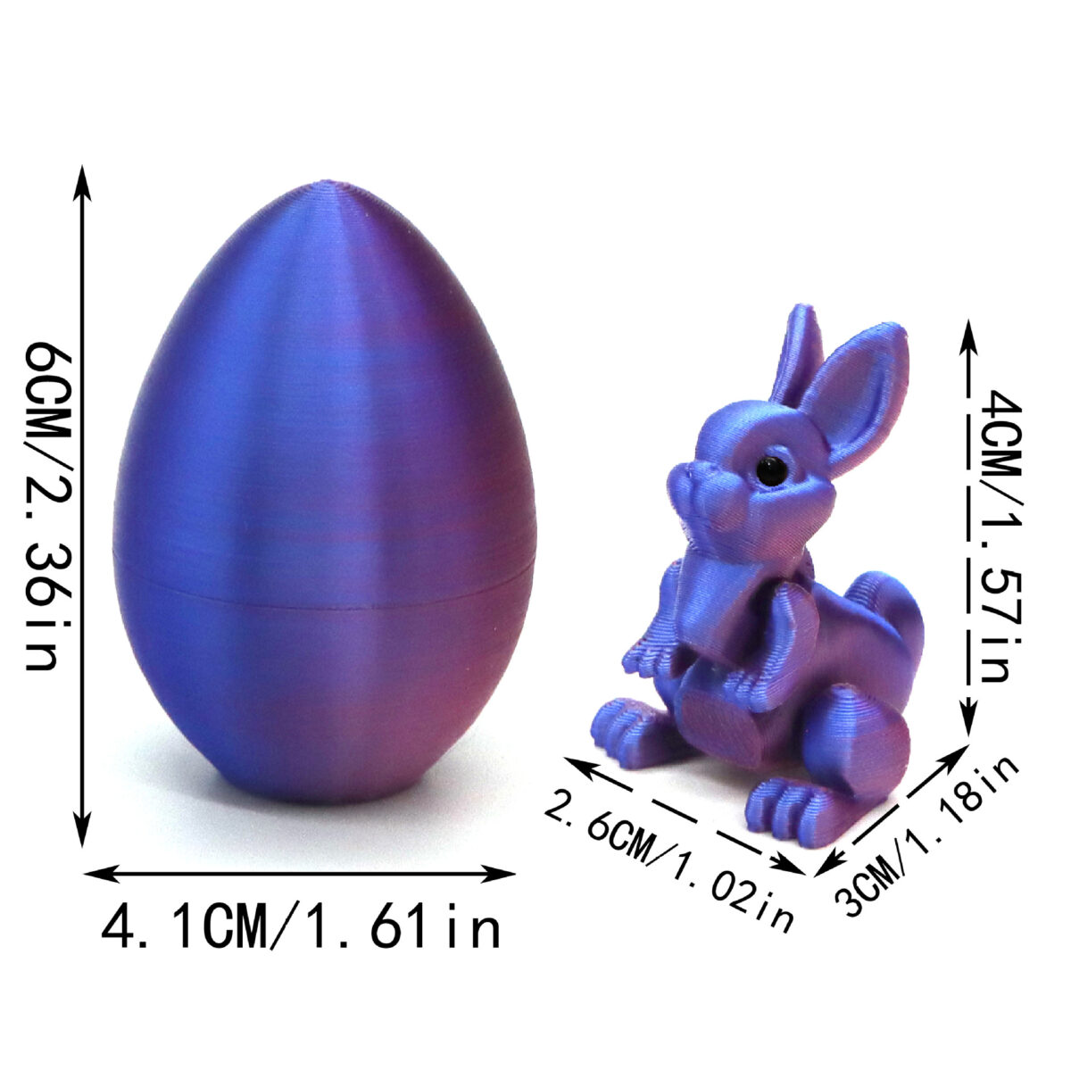 3D Printed Bunny Egg