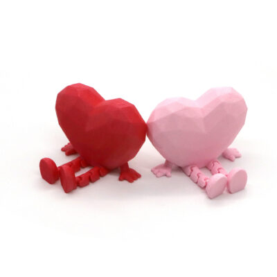 3D Printed Valentine's Heart Jointed Figurine
