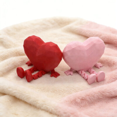 3D Printed Valentine's Heart Jointed Figurine