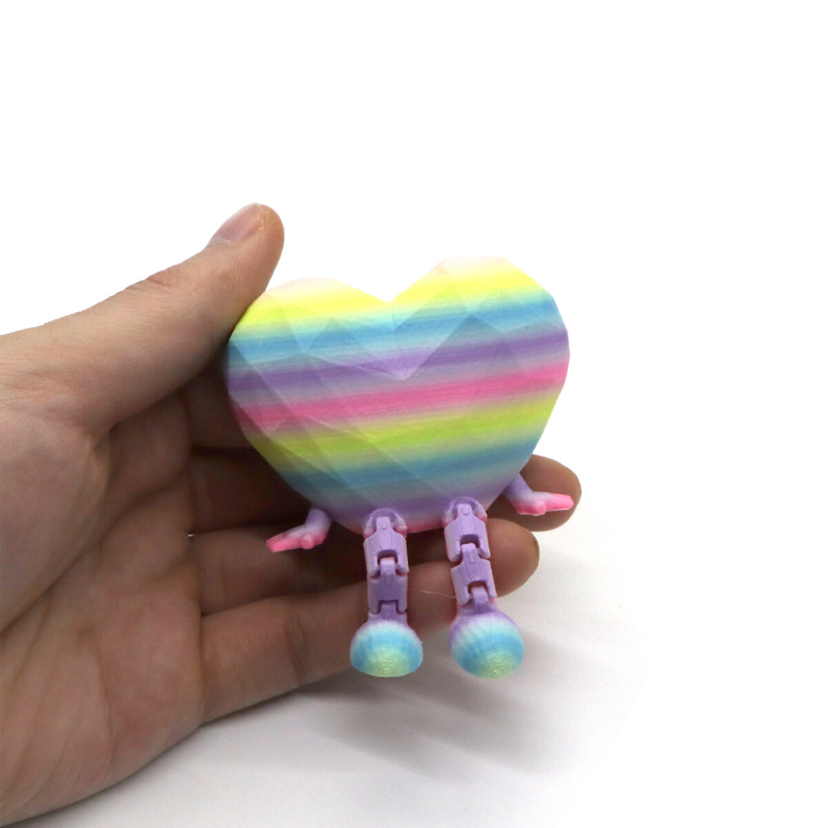 3D Printed Valentine's Heart Jointed Figurine