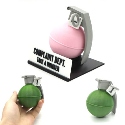 Complaint Department Grenade Desk Sign