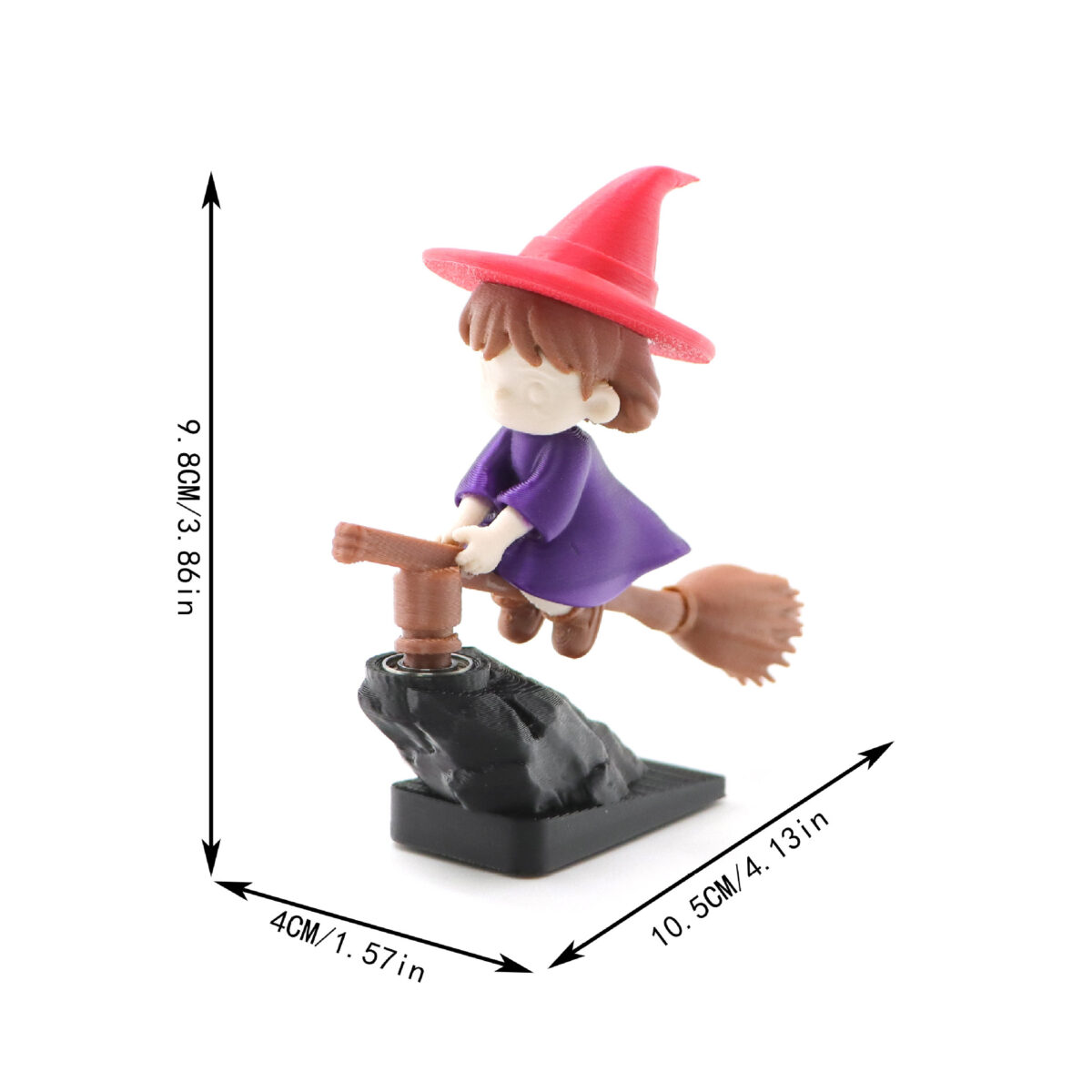Fun Drift Turn Wizard Broomstick Decor