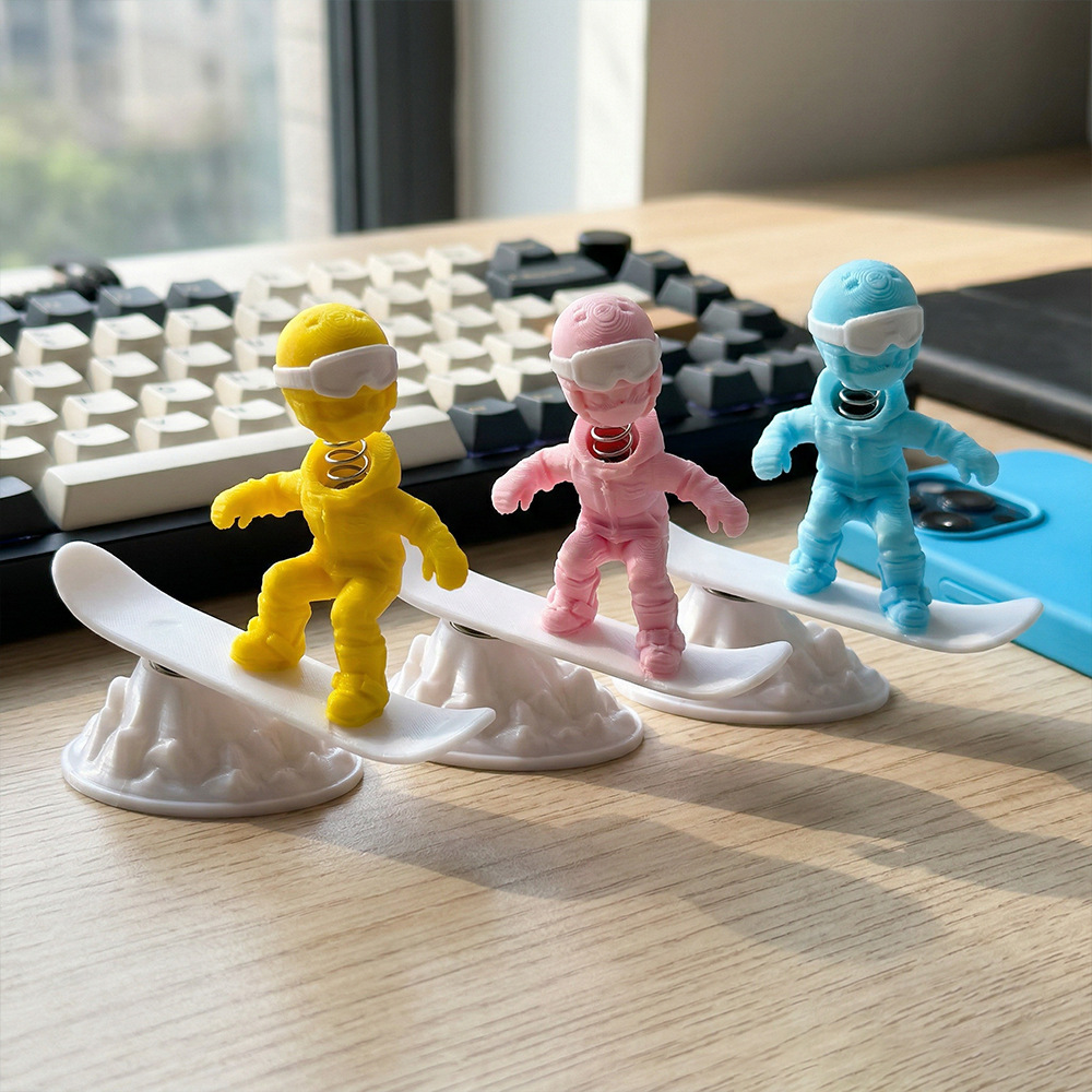 Inertia Skiing Man Car Dashboard Ornament