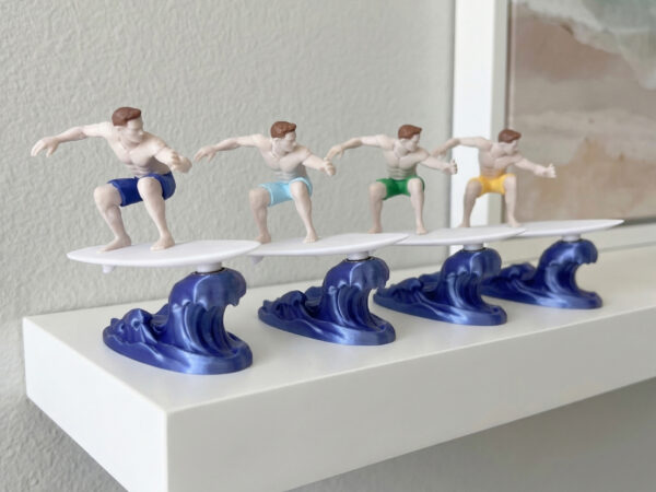 Inertia Surfing Muscle Man Car Dashboard Ornament