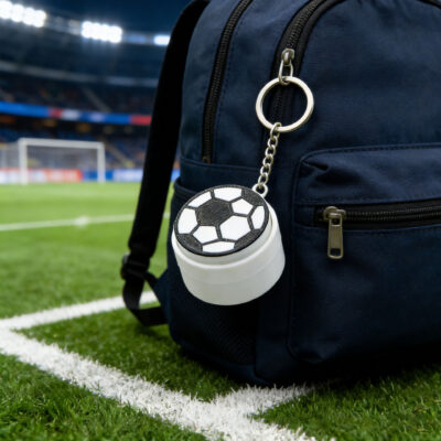 Push Button Stress Relief Ball Keychain Toy