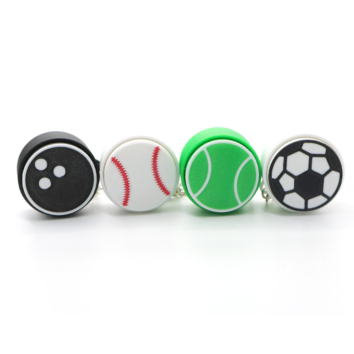 Push Button Stress Relief Ball Keychain Toy
