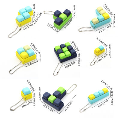 3D printed Tetris fidget button12 3D printed Tetris fidget button