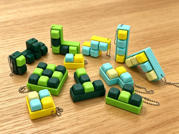 3D printed Tetris fidget button