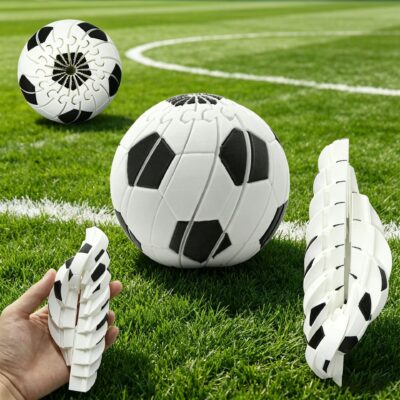 3D printed football slime stress ball