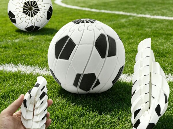 3D printed football slime stress ball